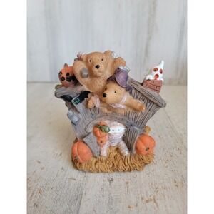Ks collection let's get together haunted house pumpkin teddy bear Halloween